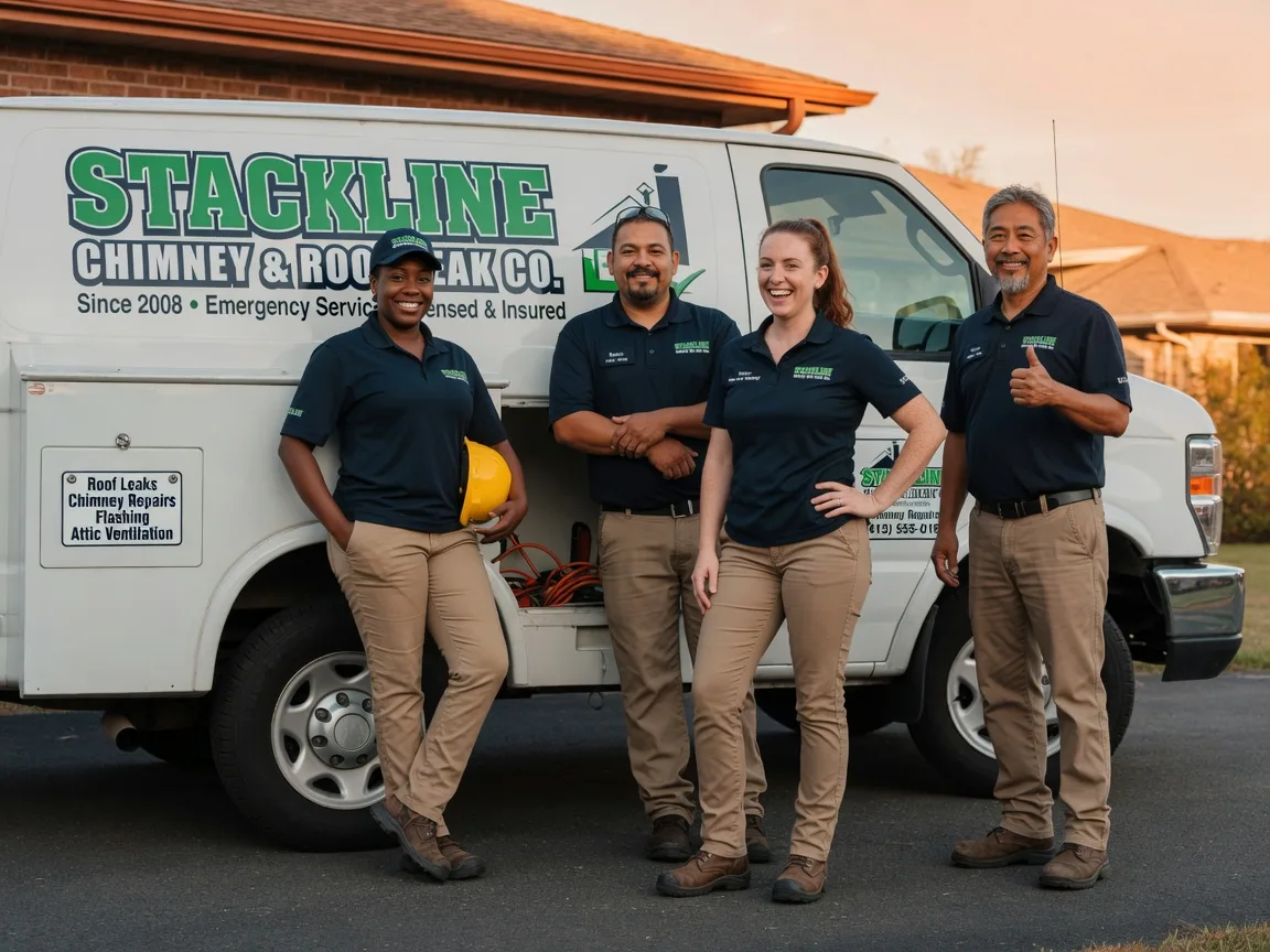 Chimney flashing repair company in Bullard, TX